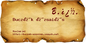 Buczák Ézsaiás névjegykártya